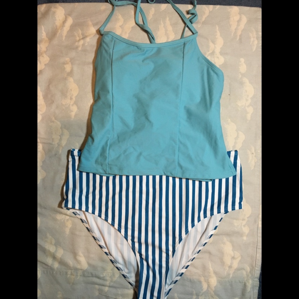 Swimsuit- Tankini with High Waist Bottoms